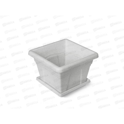 Горшок Квадро-2,9л Серый с/п 162Сер *24 Горшок Квадро-2,9л Серый с/п 162Сер *24