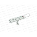 Сетевой фильтр СПУТНИК 1.8м  5 гнёзд, белый, в пакете *40