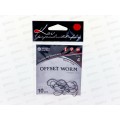 Крючок KOI &quotOFFSET WORM" р.4 (INT),цв BN, офсетный КН6201-4BN 10шт