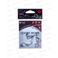 Крючок KOI &quotOFFSET WORM&quot р.8 (INT),цв BN, офсетный КН6201-8BN 10шт