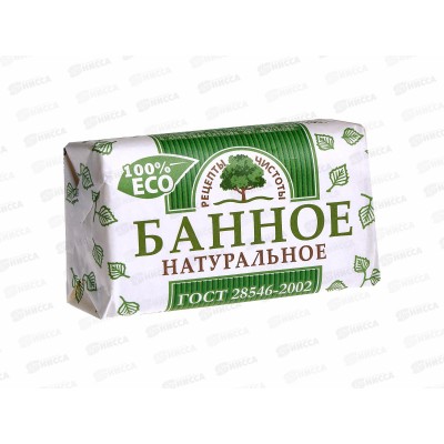 НМЖК мыло Рецепты чистоты БАННОЕ с экстрактом березы 180г *36