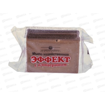 ЕКАТ хозяйственное мыло ЭФФЕКТ 78% 300г пленка *40