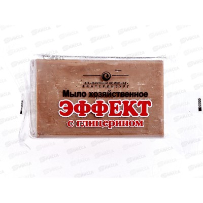 ЕКАТ хозяйственное мыло ЭФФЕКТ 78% 200г пленка *60