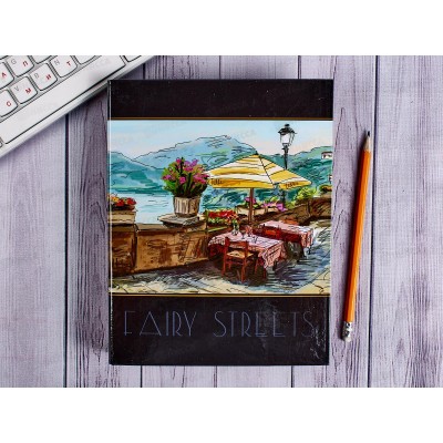 Тетрадь 4*50листов клетка  Апплика Кафе на набережной,4цв, С0800-36*14 Тетрадь 4*50листов клетка  Апплика Кафе на набережной,4цв, С0800-36*14