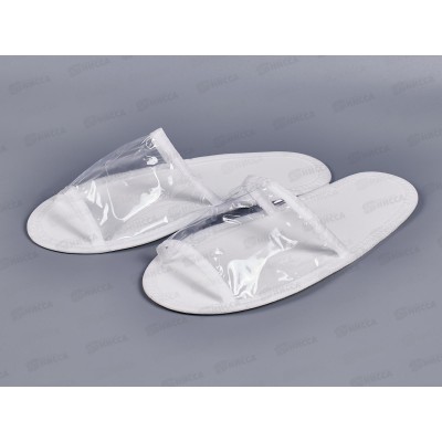 Тапочки одноразовые для сауны прозрачный верх р.43-44 EL-T64