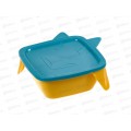 Тарелка детская Lalababy Play с крышкой джинсовый  LA134212046 Тарелка детская Lalababy Play с крышкой джинсовый  LA134212046