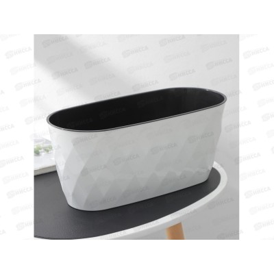 Горшок для цветов "Laurel" 5л с вставкой Серый 221611135/03 *10 Горшок для цветов "Laurel" 5л с вставкой Серый 221611135/03 *10