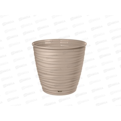 Горшок для цветов "Saffron" 1,5л с поддоном  Бежевый 221610127/01 *24 Горшок для цветов "Saffron" 1,5л с поддоном  Бежевый 221610127/01 *24