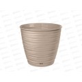Горшок для цветов &quotSaffron&quot 9,1л с поддоном  Бежевый 221610427/01 *9