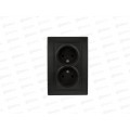 Розетка INTRO Plano cкрытой установки двойная, 16А-250В, IP20, антрацит, 1-204-05 Розетка INTRO Plano cкрытой установки двойная, 16А-250В, IP20, антрацит, 1-204-05