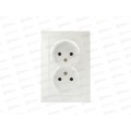 Розетка INTRO Plano cкрытой установки двойная, 16А-250В, IP20, перламутр, 1-204-06 Розетка INTRO Plano cкрытой установки двойная, 16А-250В, IP20, перламутр, 1-204-06
