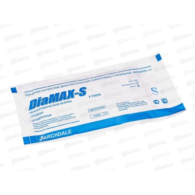 Перчатки DiaMAX-S латекс, опудренные стерильные диагностические S *40 22 Перчатки DiaMAX-S латекс, опудренные стерильные диагностические S *40 22