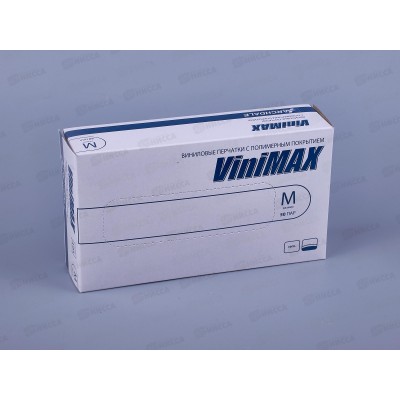 Перчатки VINI MAX, виниловые р.8 (M) *50 Н 395