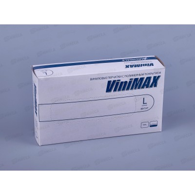 Перчатки VINI MAX, виниловые р.9 (L) *50 Н 395