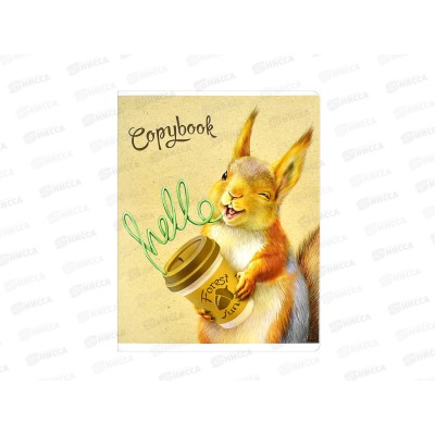 Тетрадь 48листов клетка ФЕН Модные пушистики, 59124*5/50