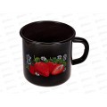 Кружка 1,0л декорированная чёрная С0107.6 *18