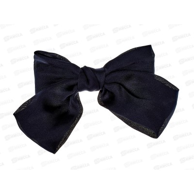 Заколка-автомат с бантом шёлк 17см чёрн №375 Заколка-автомат с бантом шёлк 17см чёрн №375