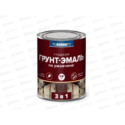Грунт-эмаль 3в1 PROREMONTT быстросохнущая белая матовая 0,8кг, 8300539 *10 Грунт-эмаль 3в1 PROREMONTT быстросохнущая белая матовая 0,8кг, 8300539 *10