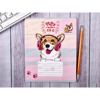 Тетрадь 18л лин BG Fun corgi 9638*20/160