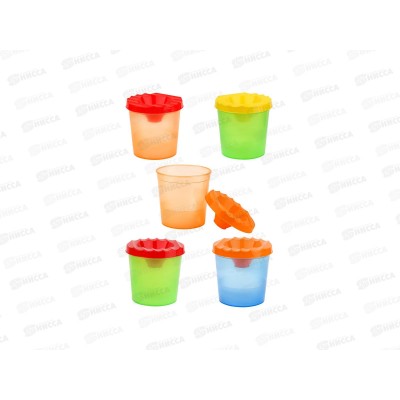 Непроливайка ПП Цветное ассорти, одинарный, 5цв., С-8993 *10/100