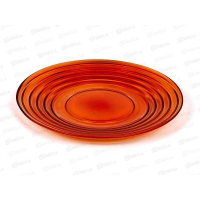 Тарелка 83-102-ф260 "Арго" прозрачная, с крышкой, оржевая 4840160547 Тарелка 83-102-ф260 "Арго" прозрачная, с крышкой, оржевая 4840160547