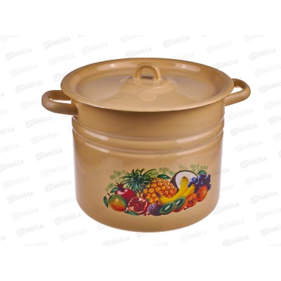 Кастрюля 9,0л цилиндрическая  Эквадор палевая с петлей С1622.П*80