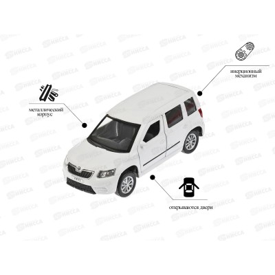 Машина "ТЕХНОПАРК" HYUNDAI CRETA/SKODA металл. 12см, 315184