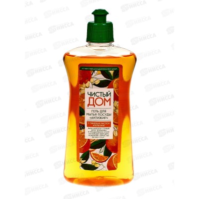 Чистый дом Гель для мытья посуды, Апельсин 500мл *24 Чистый дом Гель для мытья посуды, Апельсин 500мл *24