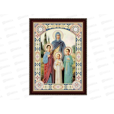 Алмаз. мозаика (блест.) 30х40см Вера, Надежда, Любовь и мать их София, ВН031 с подр. Алмаз. мозаика (блест.) 30х40см Вера, Надежда, Любовь и мать их София, ВН031 с подр.