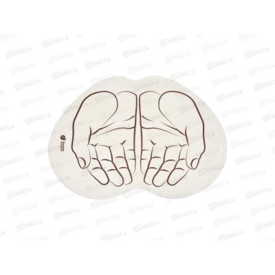 Коврик для бани и сауны &quotЛадони&quot войлок 43*30см &quotБанные штучки&quot41998 *12