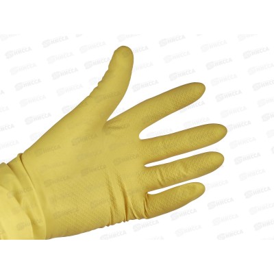 Перчатки латексные без хлопчатобумажного напыления желтые S DGL016P Перчатки латексные без хлопчатобумажного напыления желтые S DGL016P