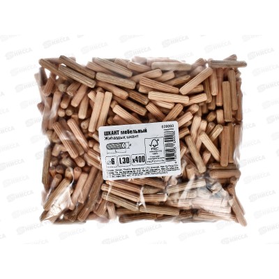 Шкант мебельный 6x30мм (400шт) Шкант мебельный 6x30мм (400шт)