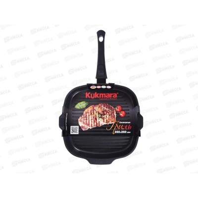 Сковорода-гриль 260/260 с АП с ручкой квадратная сгк261а &quotТрадиция&quot *5