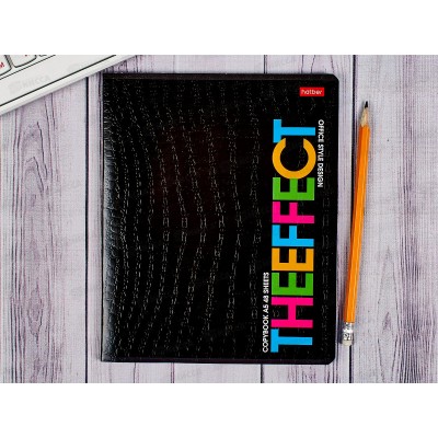 Тетрадь 48листов клетка  Hatber б/в METALLIC CROCO Thebook*5/100