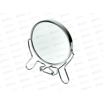 Зеркало PITTA 4&quot двустороннее круглое металл обод 400400-1 *120