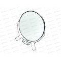Зеркало PITTA 8" двустороннее круглое металл обод 400400-5 *72