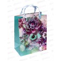 Пакет подарочный бумажный, 18*23*10см, Цветы Акварель, асс.МС-5644 *20