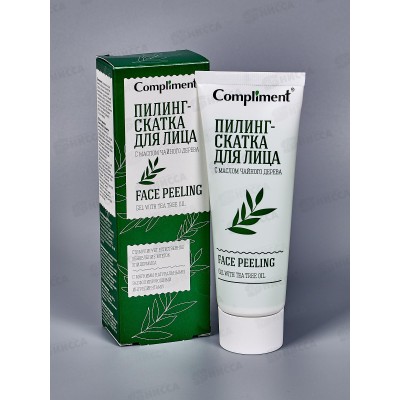 КОМПЛИМЕНТ Пилинг-скатка для лица с маслом чайного дерева 80мл *12 КОМПЛИМЕНТ Пилинг-скатка для лица с маслом чайного дерева 80мл *12