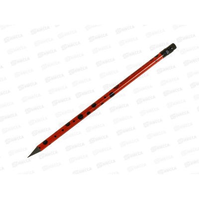 Карандаш чернографитный с ластиком BASIR Горошек цветн.корп. MC-4961 *144 Карандаш чернографитный с ластиком BASIR Горошек цветн.корп. MC-4961 *144