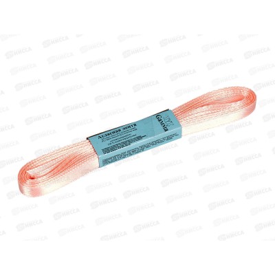 Лента атласная &quotGamma&quot  6мм (1/4&quot) №007 персик, 5,4м AL-6P фасовка