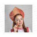 Кокошник "Гламур" красный 3377995