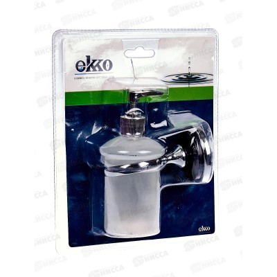 Дозатор настенный хром/черный, E3227 Дозатор настенный хром/черный, E3227