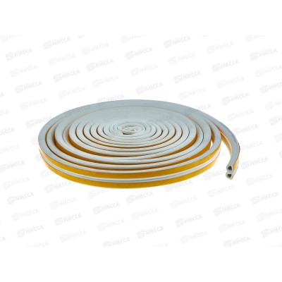 Уплотнитель самоклеящийся PRAKTISCHE 10х8мм D- 10м (бел) У0108 Уплотнитель самоклеящийся PRAKTISCHE 10х8мм D- 10м (бел) У0108