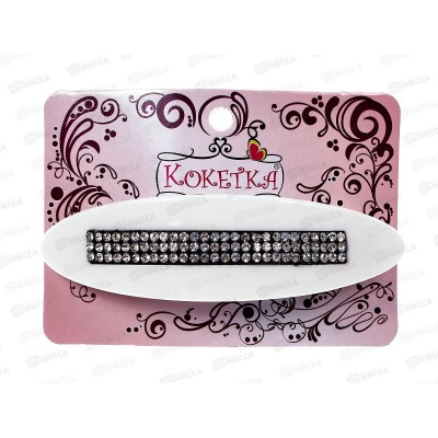 Заколка-автомат д/в &quotLady Collection-Блеск&quot овал 10*2,5см 656-063