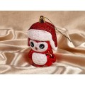 Елочное украшение Новогодний пингвин 7*11см красный 916-0693 Елочное украшение Новогодний пингвин 7*11см красный 916-0693