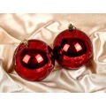 Набор елочных шаров 2шт "Глянец" 10см темный рубин 201-1438 Набор елочных шаров 2шт "Глянец" 10см темный рубин 201-1438