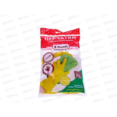 Перчатки латексные без хлопчатобумажного напыления желтые XL DGL019P *12/240 Перчатки латексные без хлопчатобумажного напыления желтые XL DGL019P *12/240