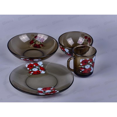 Набор столовый 24пр &quotМаки&quot дымка 62149 *1