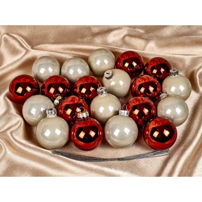 Шары 20шт стекло 6см  142167 гб