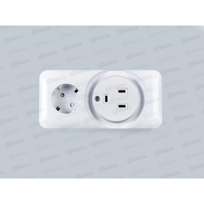 Розетка REXANT ВШ/евро для электроплиты 32А/16А 250В 2Р+Р, 11-8982